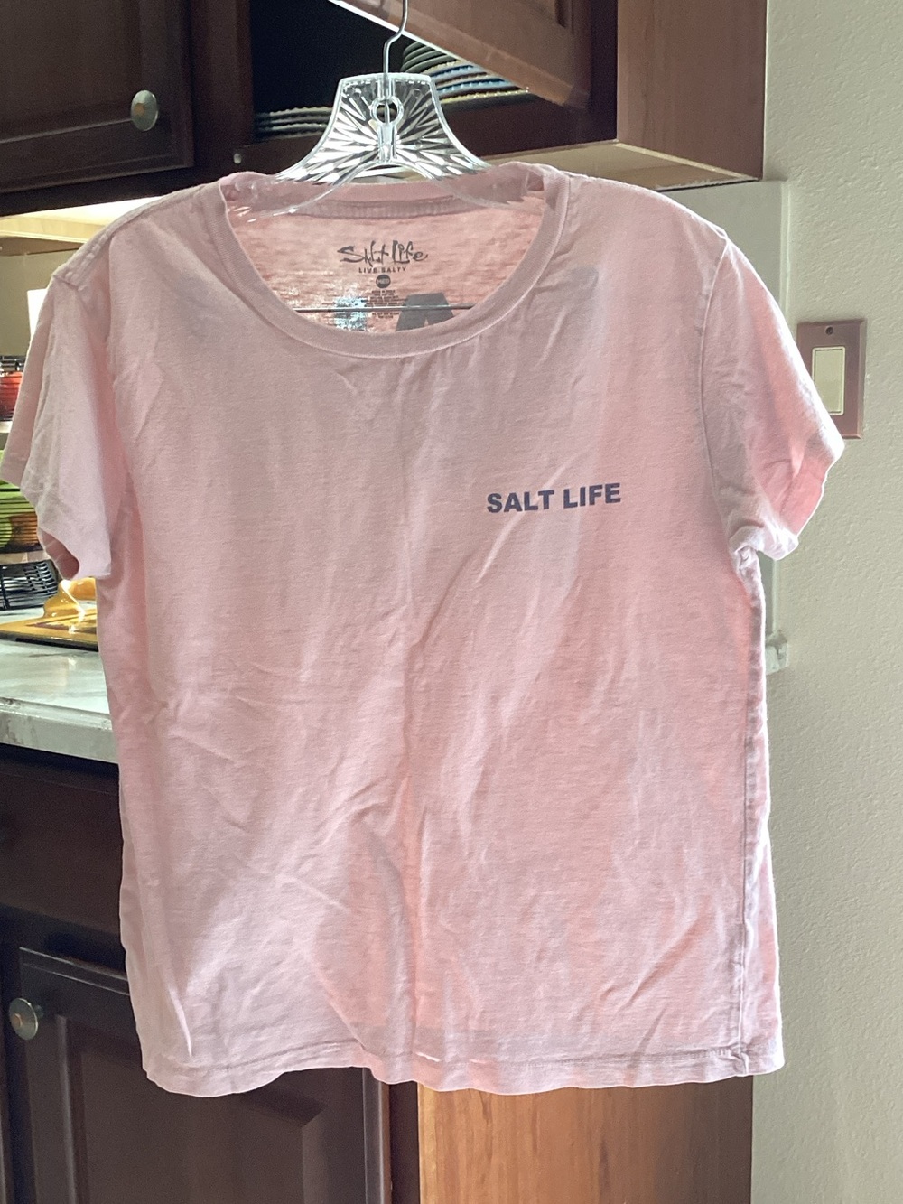 Salt Life Pink Short-Sleeve Logo Tee